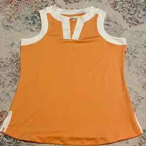 Womens sleeveless golf top. Size large.